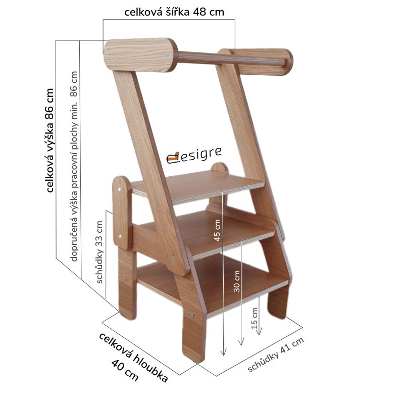 Učicí věž 2v1 Minimalistic