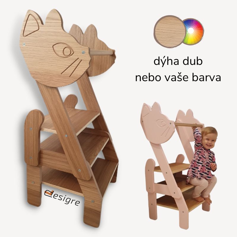 Učicí věž 2v1 Kočka