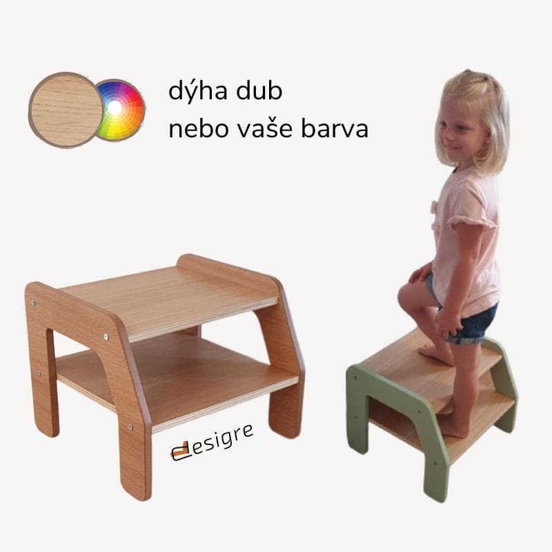 Dřevěná stolička ✩ barevná stolička