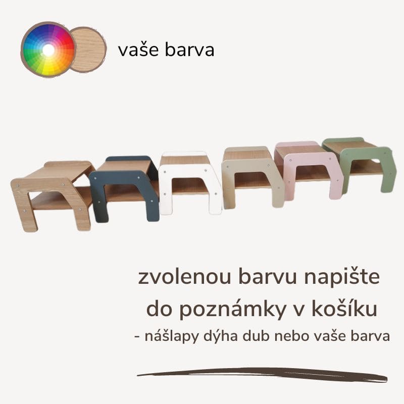 Dřevěná stolička pro dva