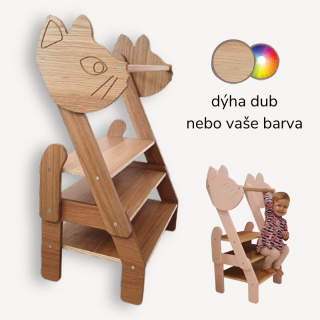 Učicí věž pro dvojčata 2v1 Kočka
