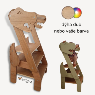 Učicí věž 2v1 Dinosaurus