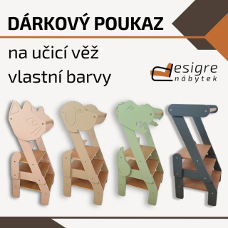 Dárkový poukaz na učicí věž (vlastní barva)