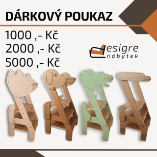 Dárkový poukaz v určité hodnotě