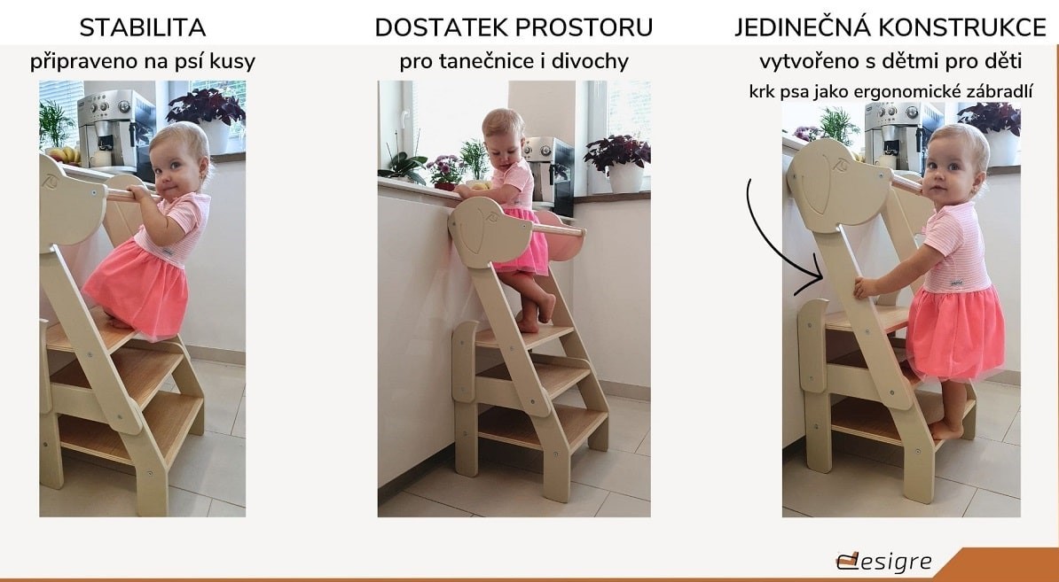 Montessori učicí věž u nás doma